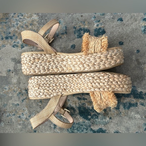 Chinese Laundry Espadrilles Sandal straw platform size 9 - Picture 3 of 9